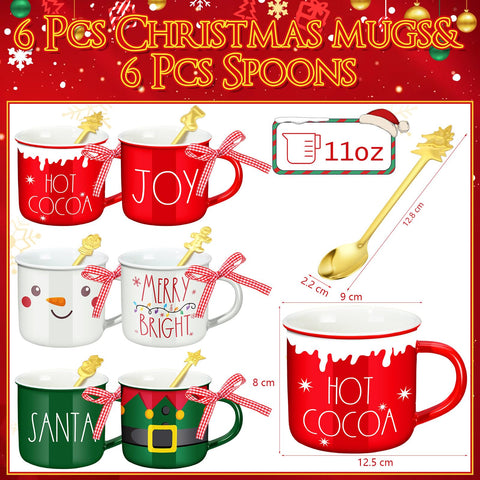 Cucharas Baderke Navidad inoxidable, prácticas para mezclar.