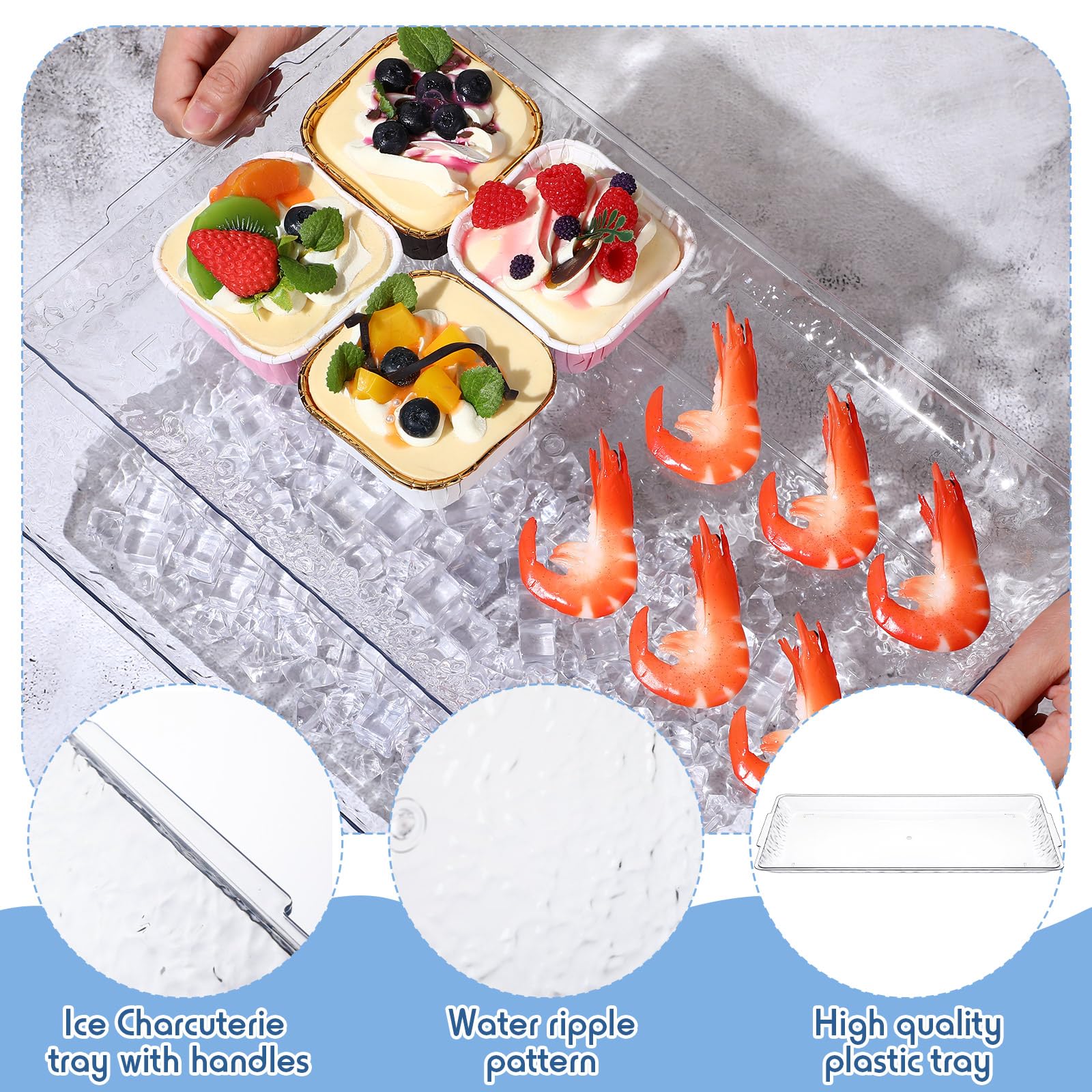 Baderke diseño de doble capa mantiene los alimentos frescos durante reuniones.