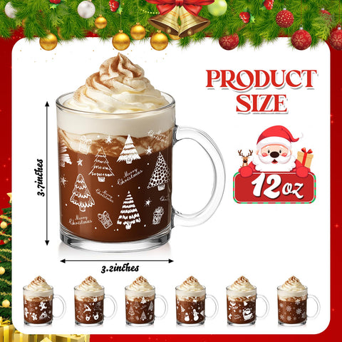 Jarra de vidrio Baderke con Muneco de Nieve para chocolate caliente.