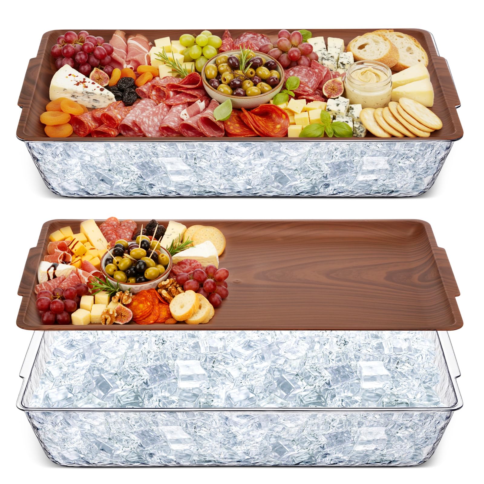 Baderke juego de bandejas refrigeradas 40x24, ideal para fiestas.