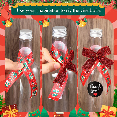 Lazo de terciopelo rojo de Baderke para decorar regalos.