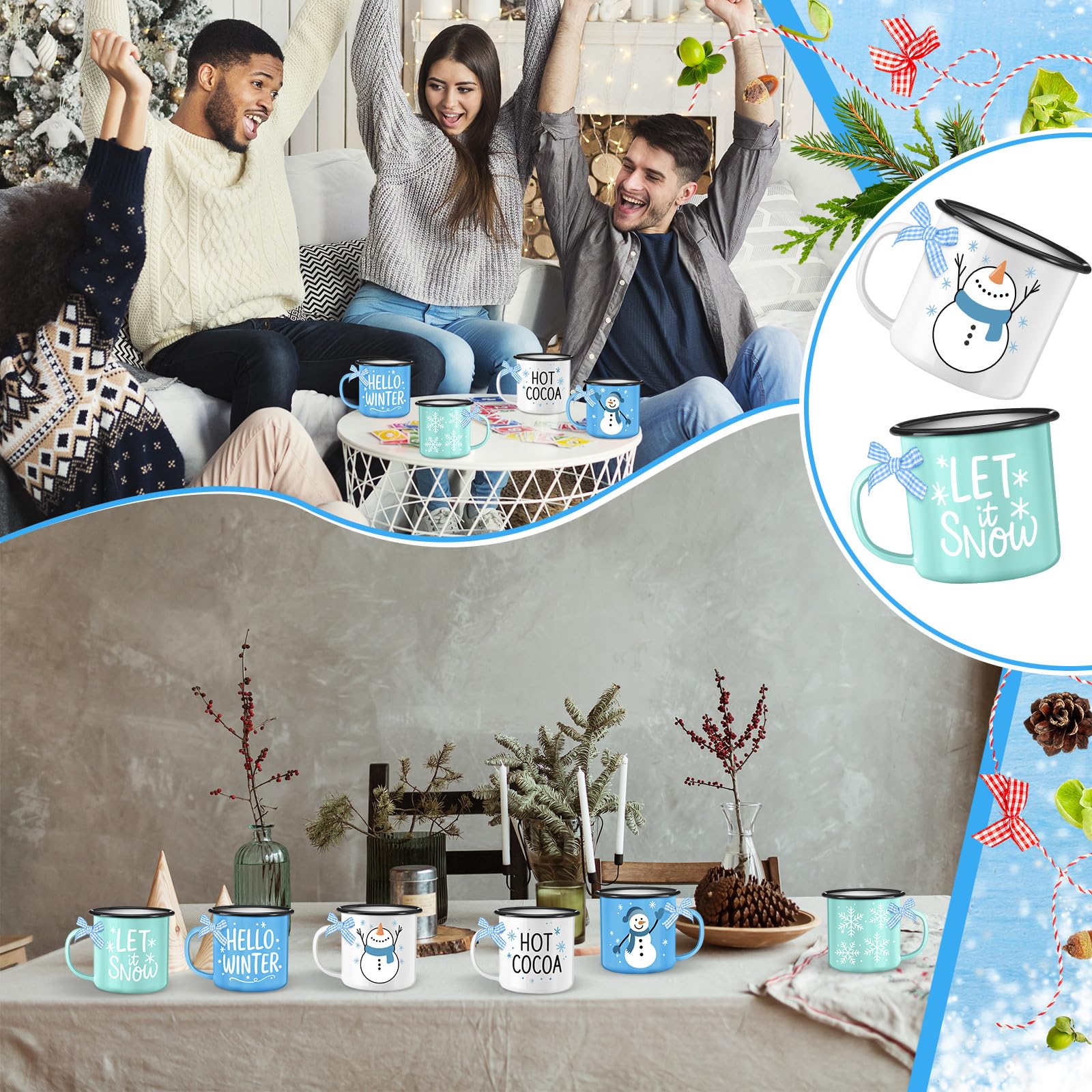 Conjunto de tazas Baderke como regalo práctico para casa.
