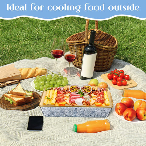Baderke set de tres bandejas para aperitivos, perfecto para eventos y barbacoas
