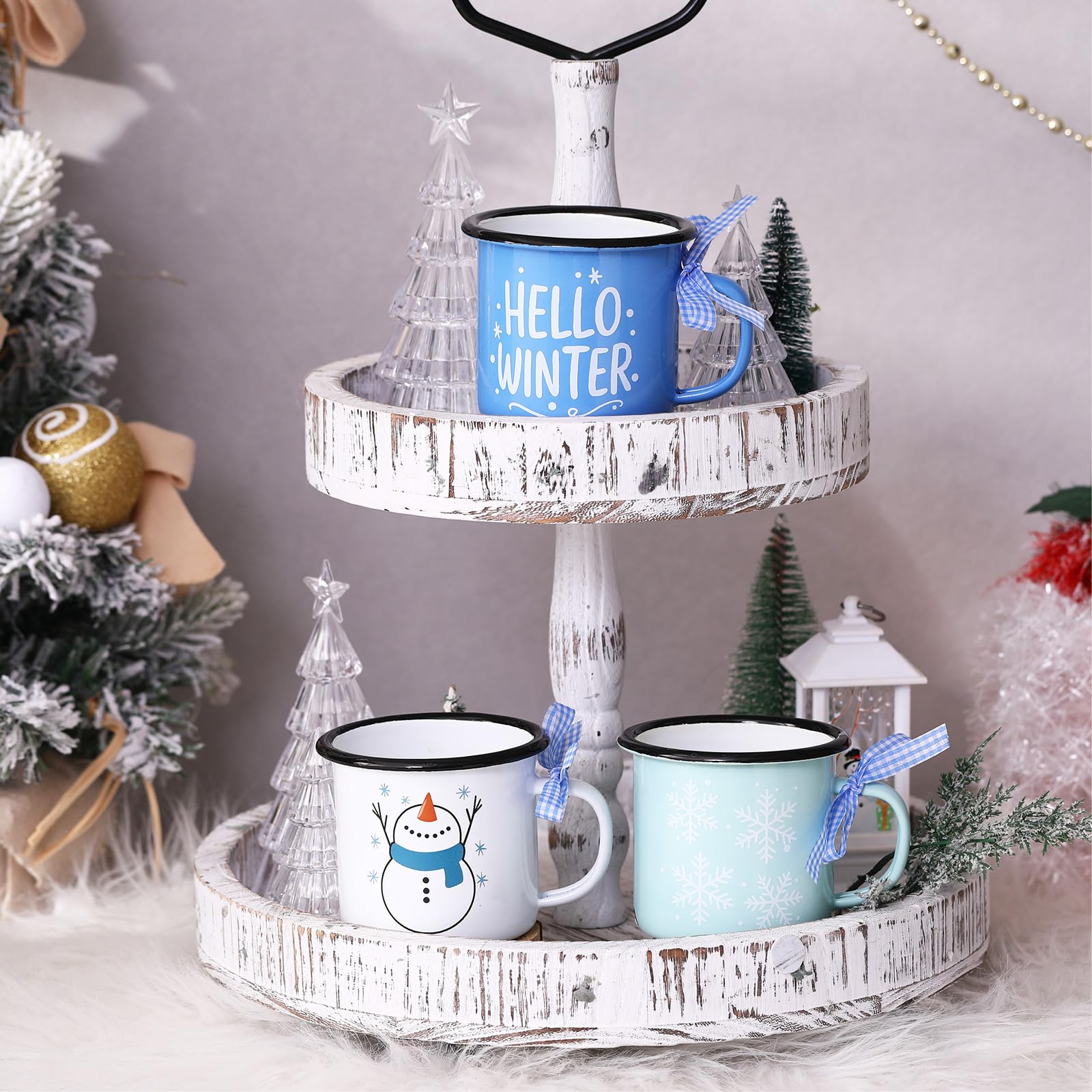 Taza de Baderke con asa en U ergonómica para un agarre cómodo.