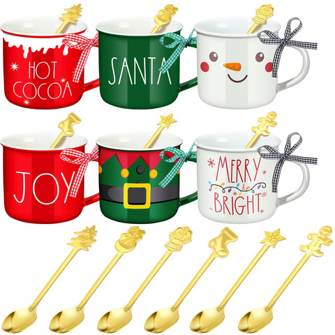 Taza Baderke Navidad 11 onzas para café matutino festivo.