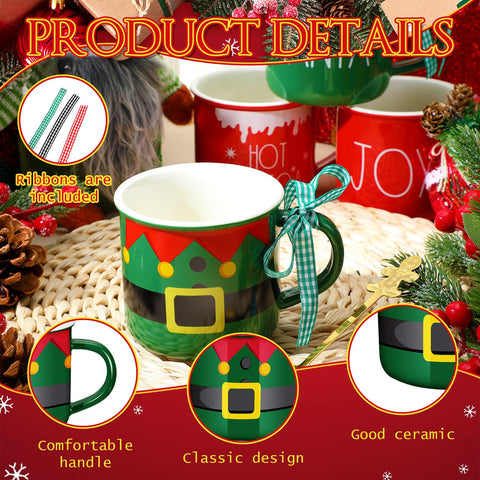 Taza Baderke Navidad con lazo, añade elegancia a la mesa.