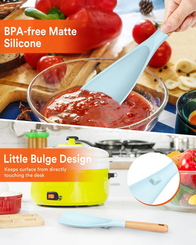 Badiano cuchara de cocina con mango de madera, fácil limpieza.