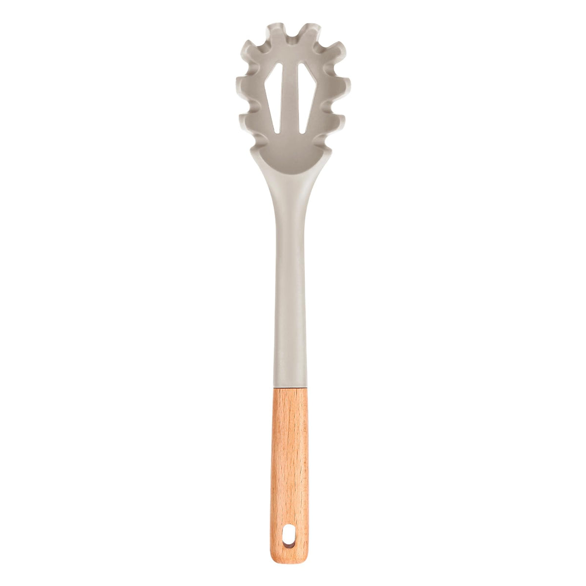 Badiano tenedor pasta silicona: diseño ergonómico para agarre fácil de los fideos.
