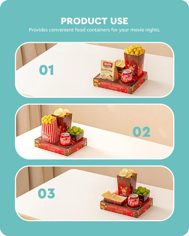 Baffect cuencos snack cuadrados para porciones y organización en la mesa.