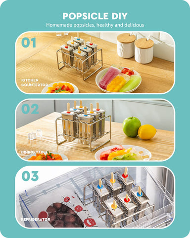 Receta clara incluida para empezar a crear paletas caseras.