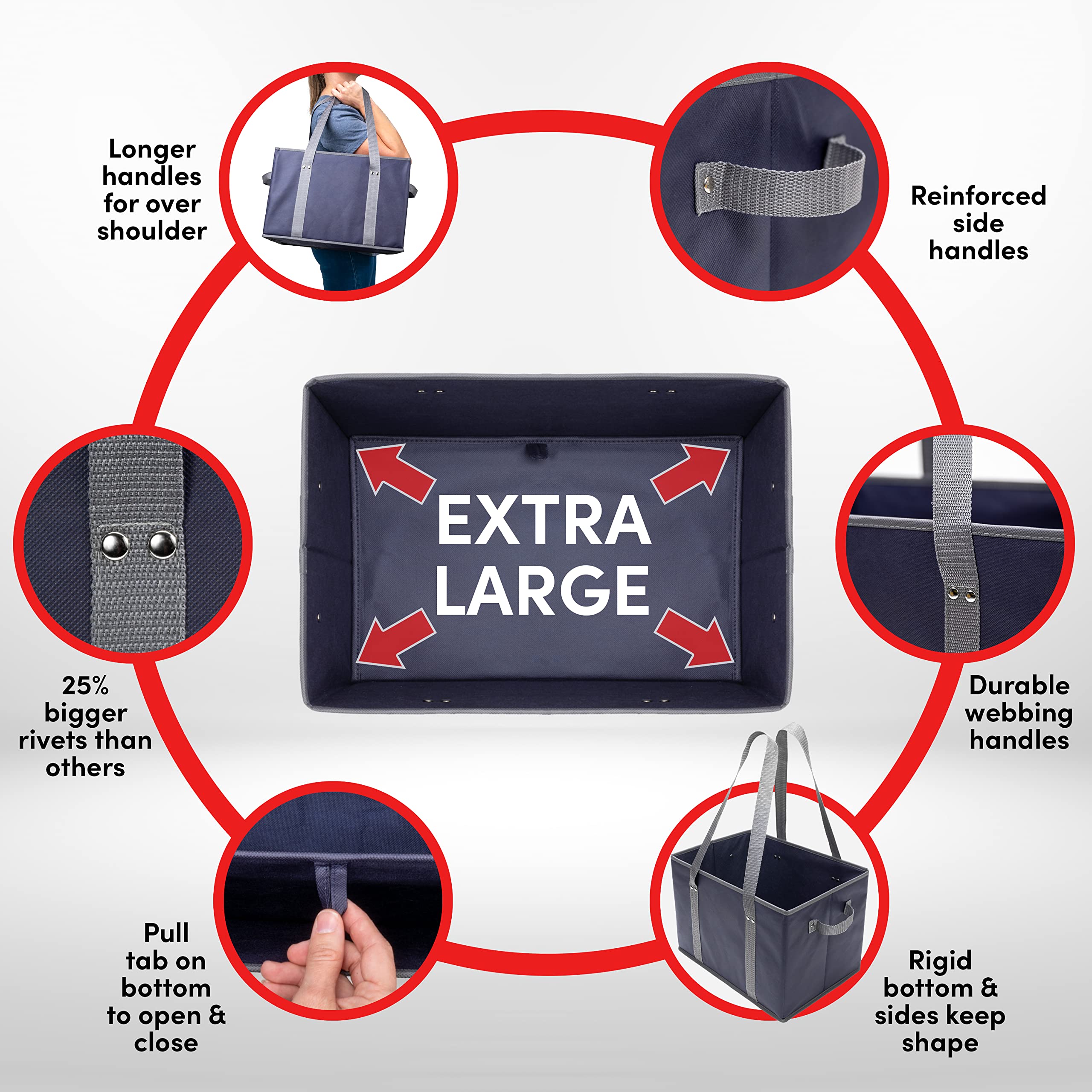 BAG-THAT! 4pk usos múltiples para hogar y compras