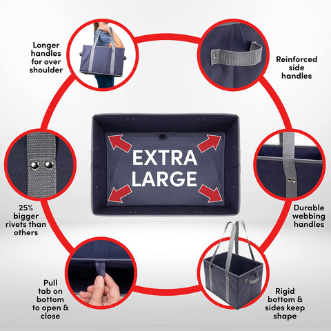 BAG-THAT! 4pk usos múltiples para hogar y compras
