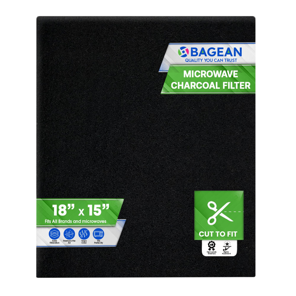 Filtro de carbón activo Bagean para microondas recortable y reduce olores