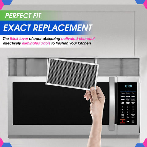 Bagean filtro carbono microondas-instalar-facil: instalación rápida sin herramientas