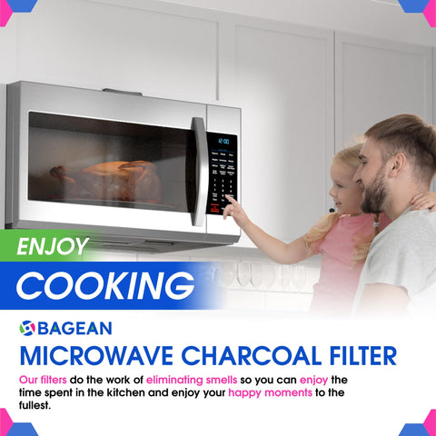 Bagean filtro carbono microondas-pack-dos: repuestos confiables para la cocina