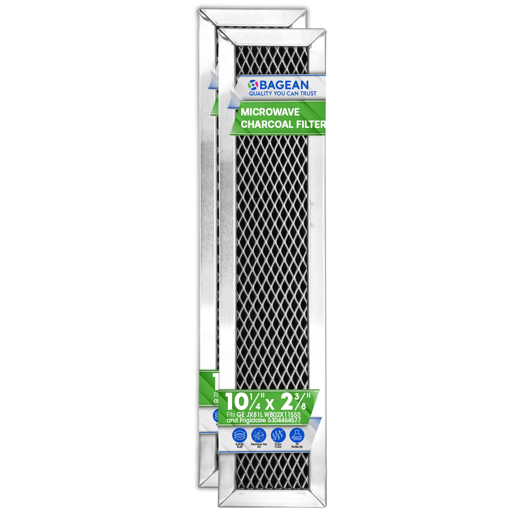 Bagean filtro microondas 10,28 x 2,36 pulgadas para GE JX81L, repone aire fresco.