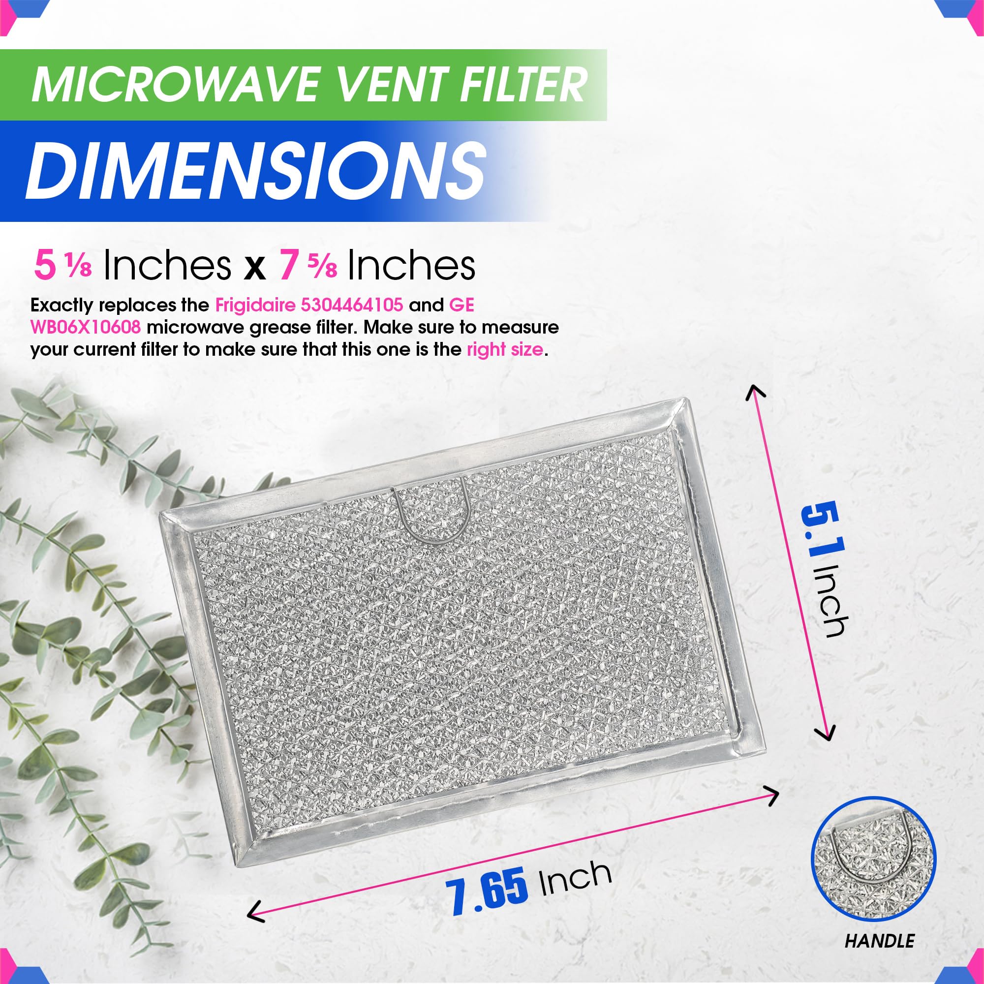 Filtro Bagean para microondas, compatibilidad Frigidaire, reemplazo exacto