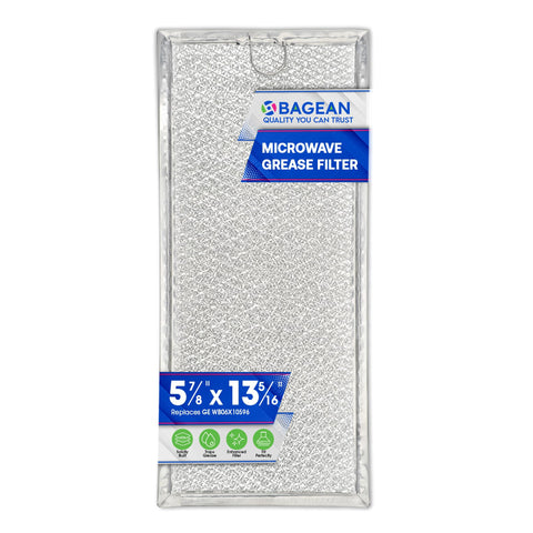 Filtro de microondas Bagean en aluminio 13-3x5-85 para ventilación mejorada.