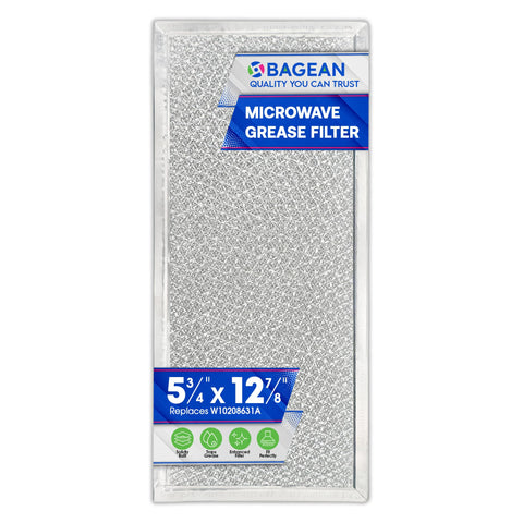 Bagean filtro microondas con malla de aluminio para atrapar grasa y aire más limpio.