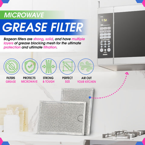 Filtro de microondas Bagean de aluminio resistente para uso diario