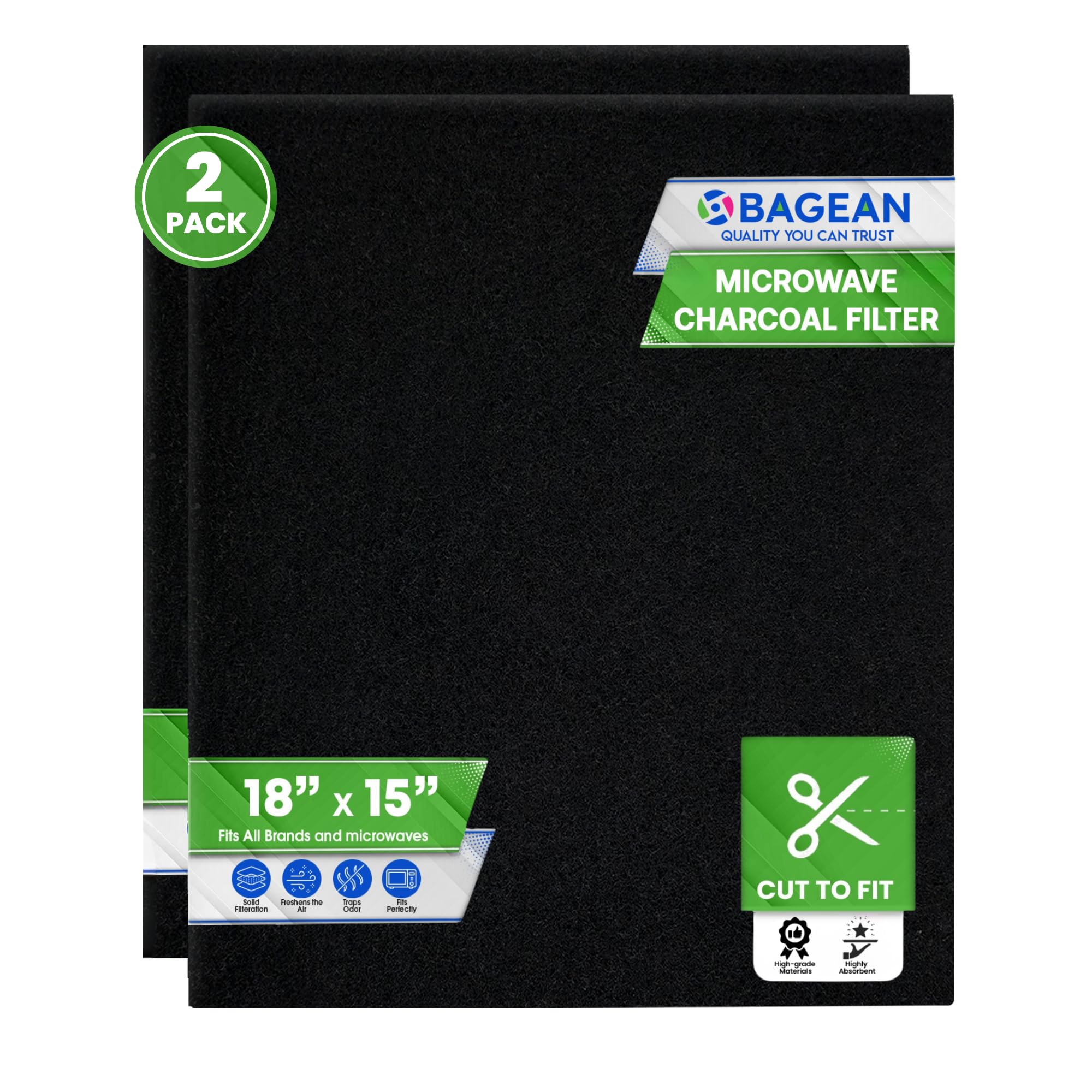 Bagean filtro-microondas-carbon-activado-18x15, ideal para mejorar olores en la cocina.