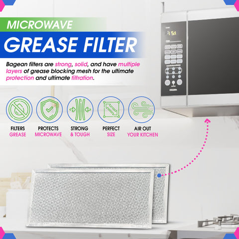 Bagean filtro microondas, diseño duradero para uso constante.