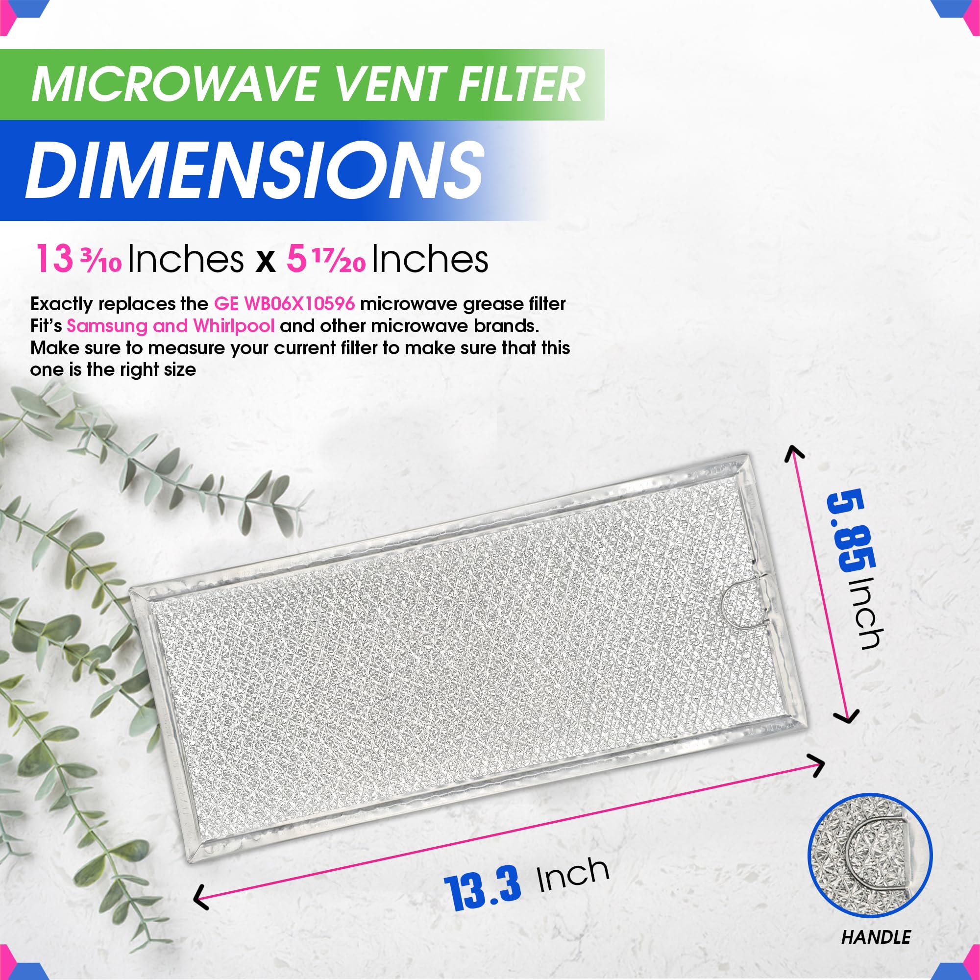 Módulo de refuerzo en filtro microondas Bagean que mantiene su forma.