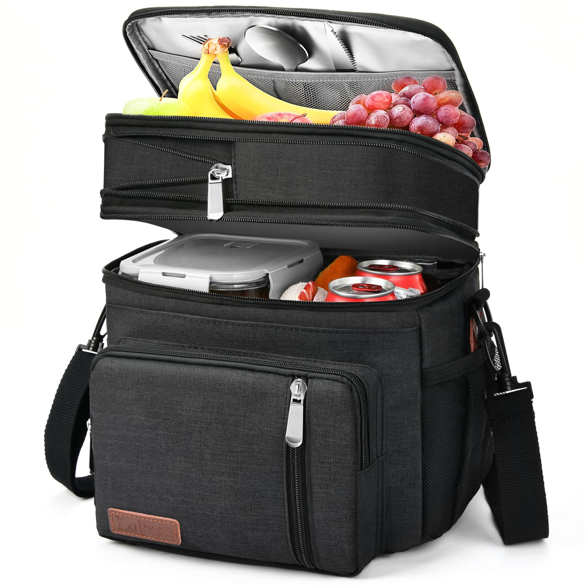 BAGNN lonchera expandible: mayor capacidad para snacks y bebidas, ideal para oficina o picnic.