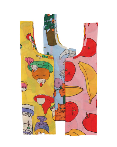 BAGGU amazon conjunto 3 naturaleza muerta bolsas reutilizables para compras
