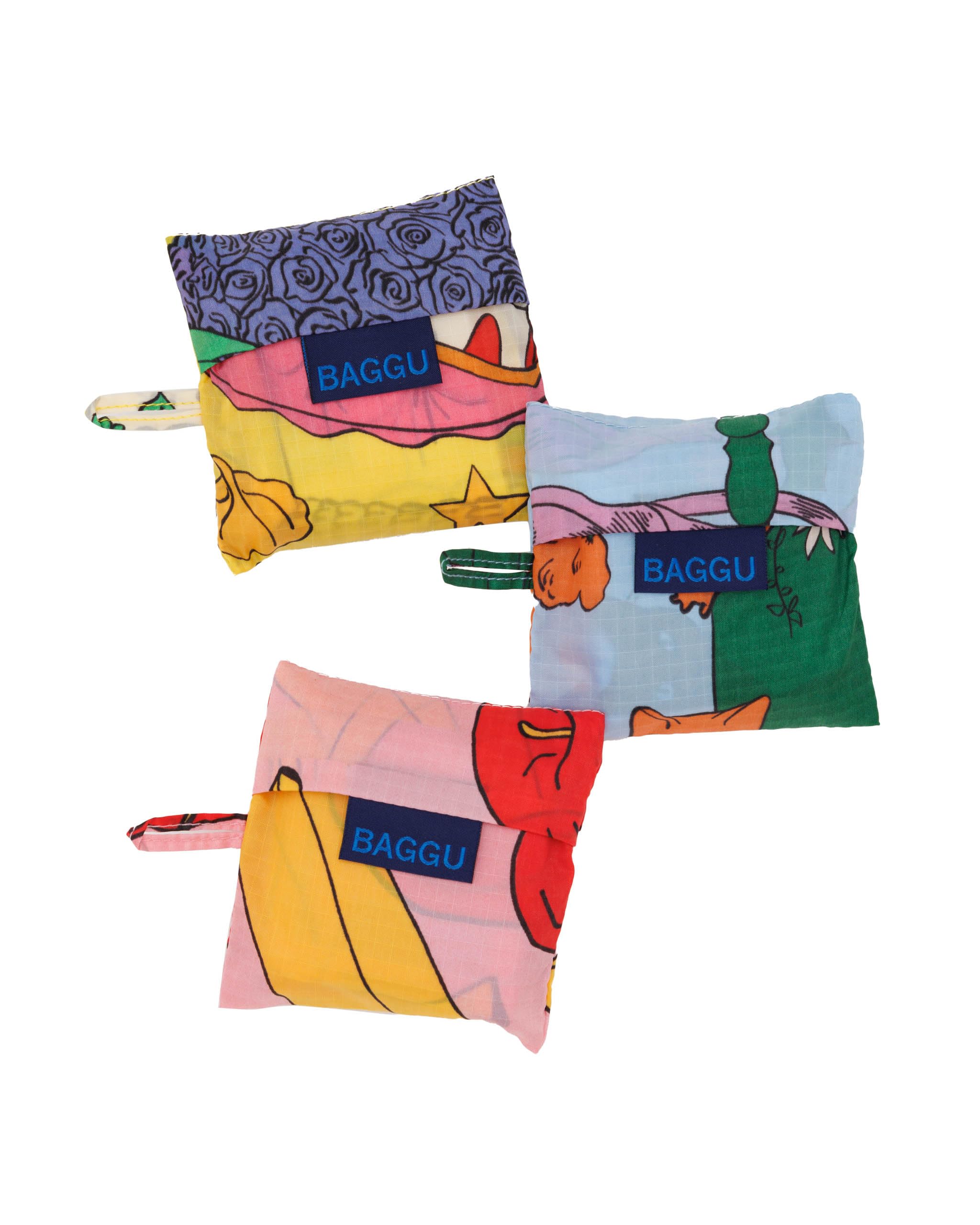 BAGGU naturaleza muerta conjunto 3, bolsas versátiles para viajes
