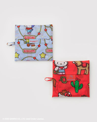 BAGGU conjunto grande 2 Western Sanrio, lavable a máquina para uso diario