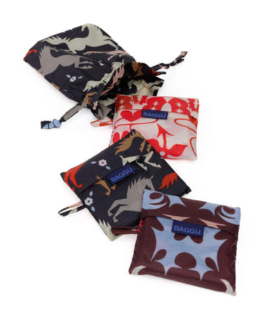 BAGGU juego de 3 bolsas desplegadas, ideales para compras sostenibles