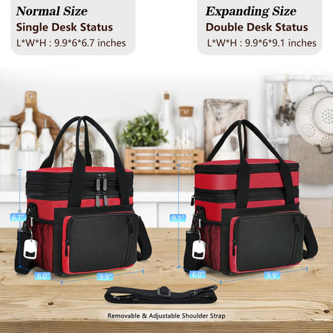 BAGNN lonchera capacidad 16l para comida y bebidas.