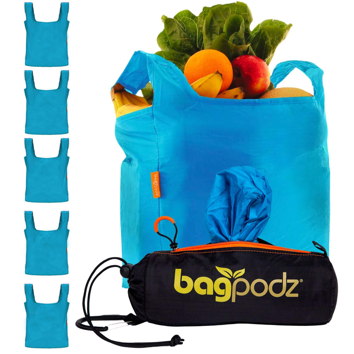 BagPodz bolsas de compra de nylon ripstop con gran capacidad de 50 lb