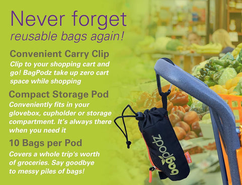 BagPodz bolsas lavables y duraderas para uso múltiple