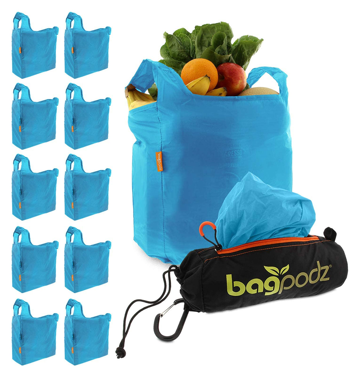 BagPodz bolsas reutilizables de nylon ripstop listas para comprar