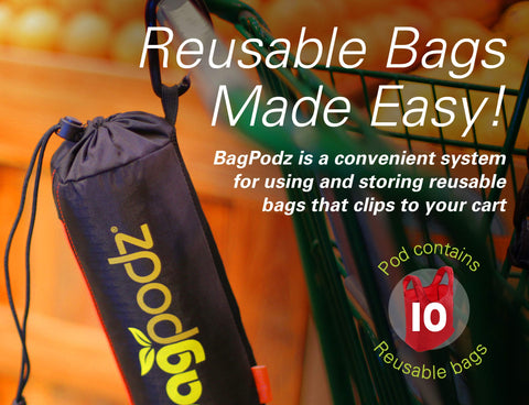BagPodz bolsas multifuncionales para compras, camping y eventos.