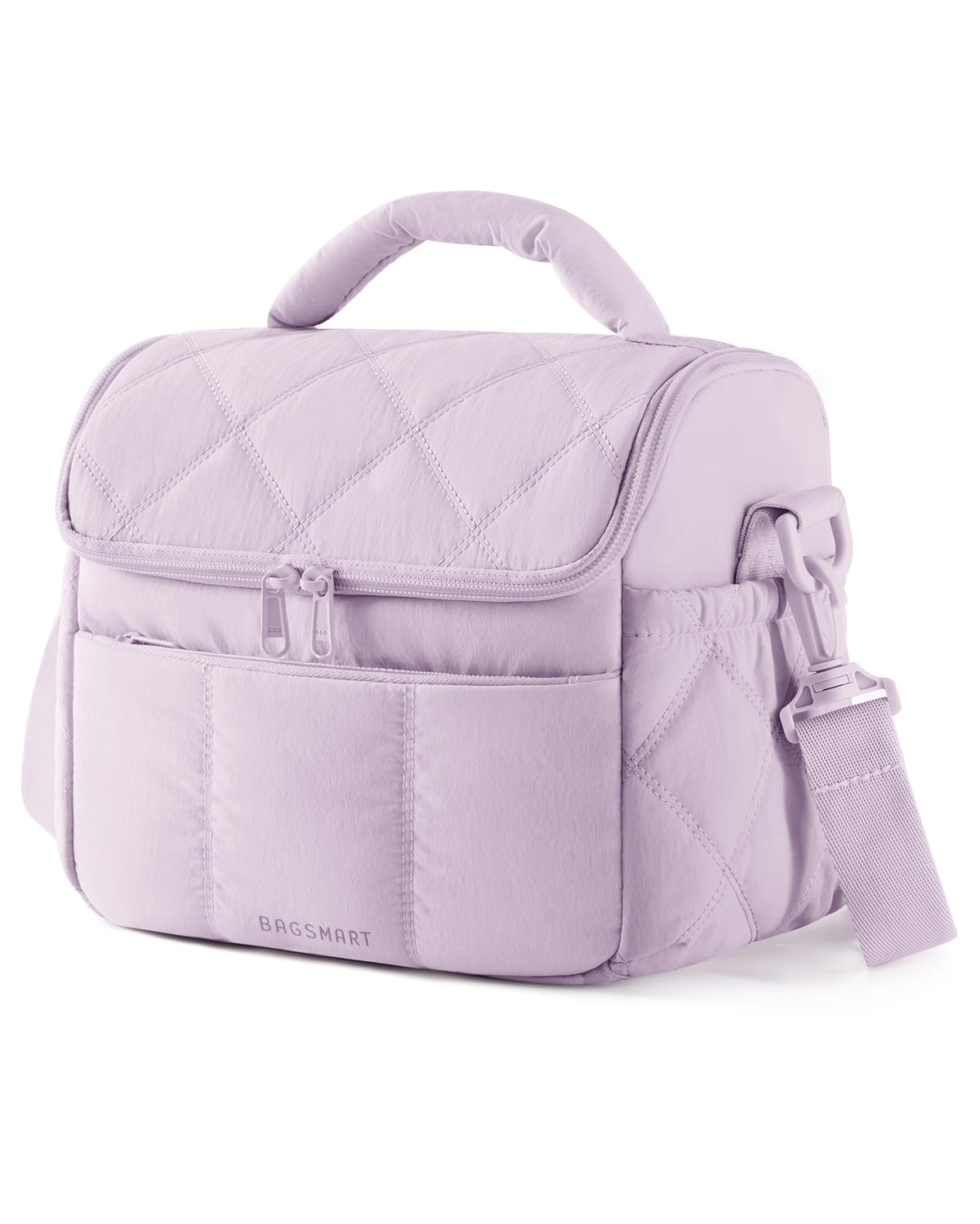 BAGSMART bolsa de almuerzo acolchada en lavanda, ideal para uso diario