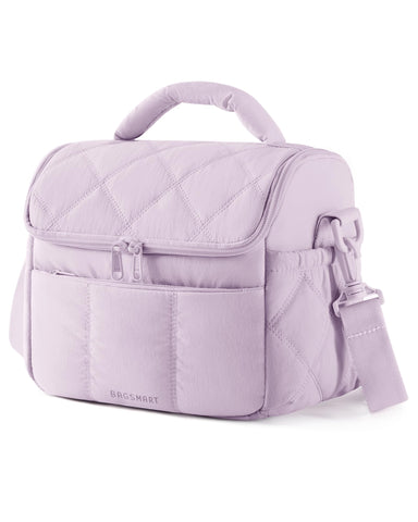 BAGSMART bolsa de almuerzo acolchada en lavanda, ideal para uso diario