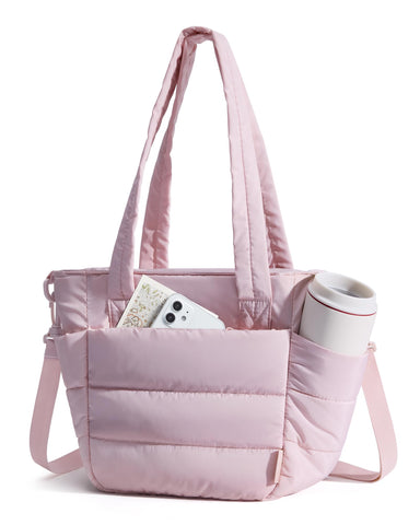 BAGSMART bolsa de almuerzo mujer rosa acolchada, estilo moderno para la oficina