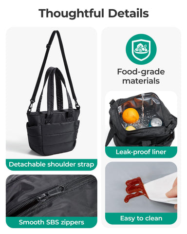 BAGSMART interior a prueba de fugas para conservar alimentos