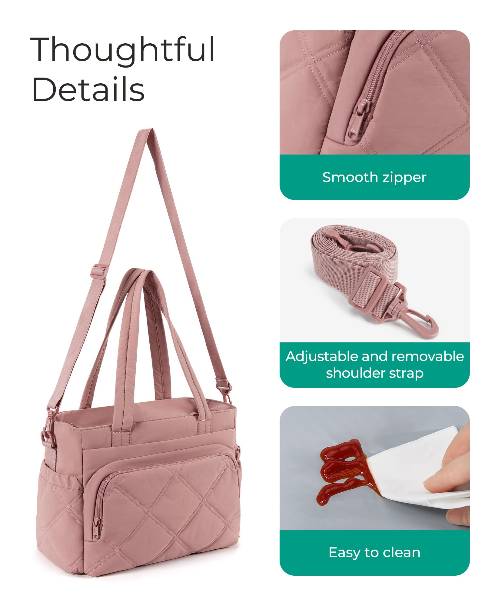 bolsa BAGSMART bolsillo para pañuelos con acceso rápido