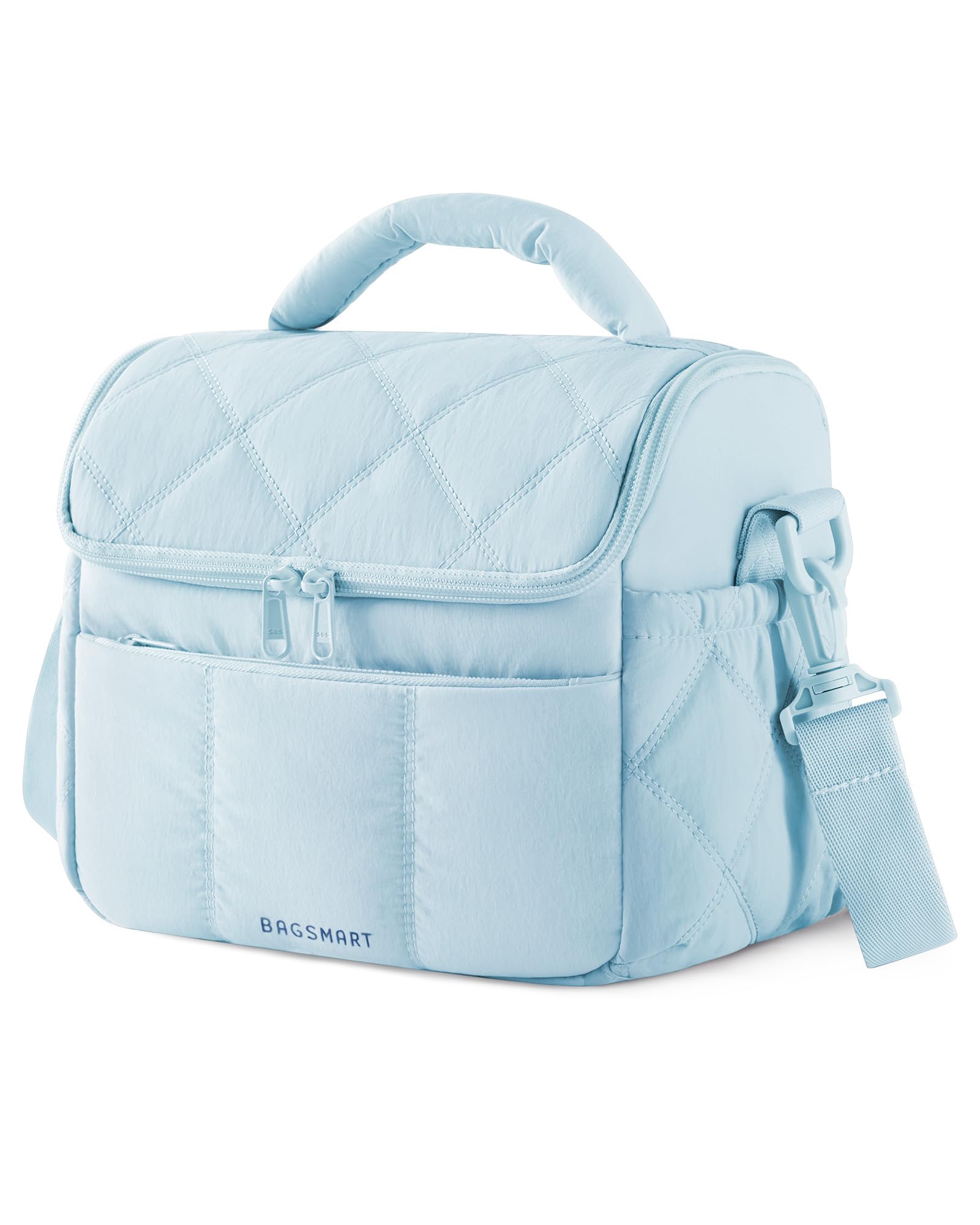 BAGSMART bolsa de almuerzo con diseño acolchado elegante para uso diario.