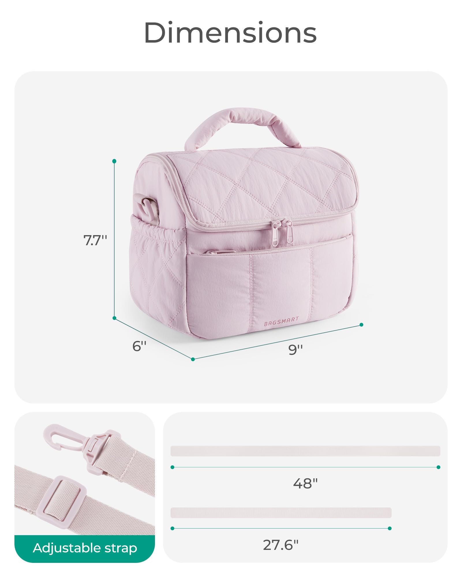 BAGSMART uso-multifuncional para trabajo, picnic o viaje diario.