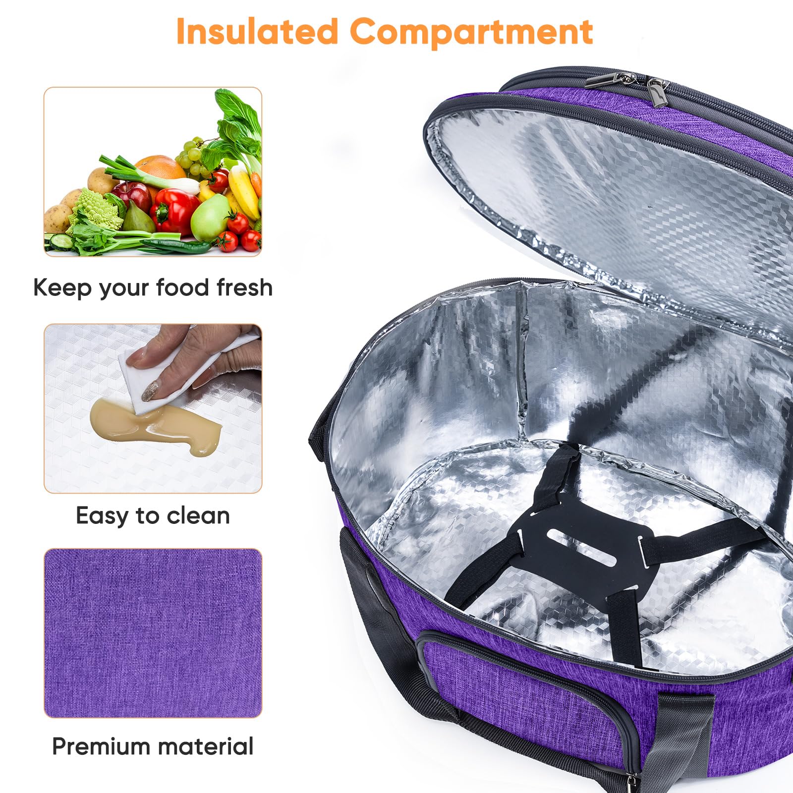 BAGSPRITE bolsa olla lenta tres formas de llevar para mayor comodidad