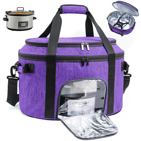 BAGSPRITE bolsa porta olla lenta 6-8qt con doble capa para viaje seguro