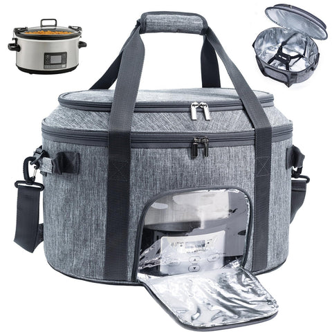 BAGSPRITE bolsa transportadora para olla de cocción lenta 6-8 qt, transporte seguro.