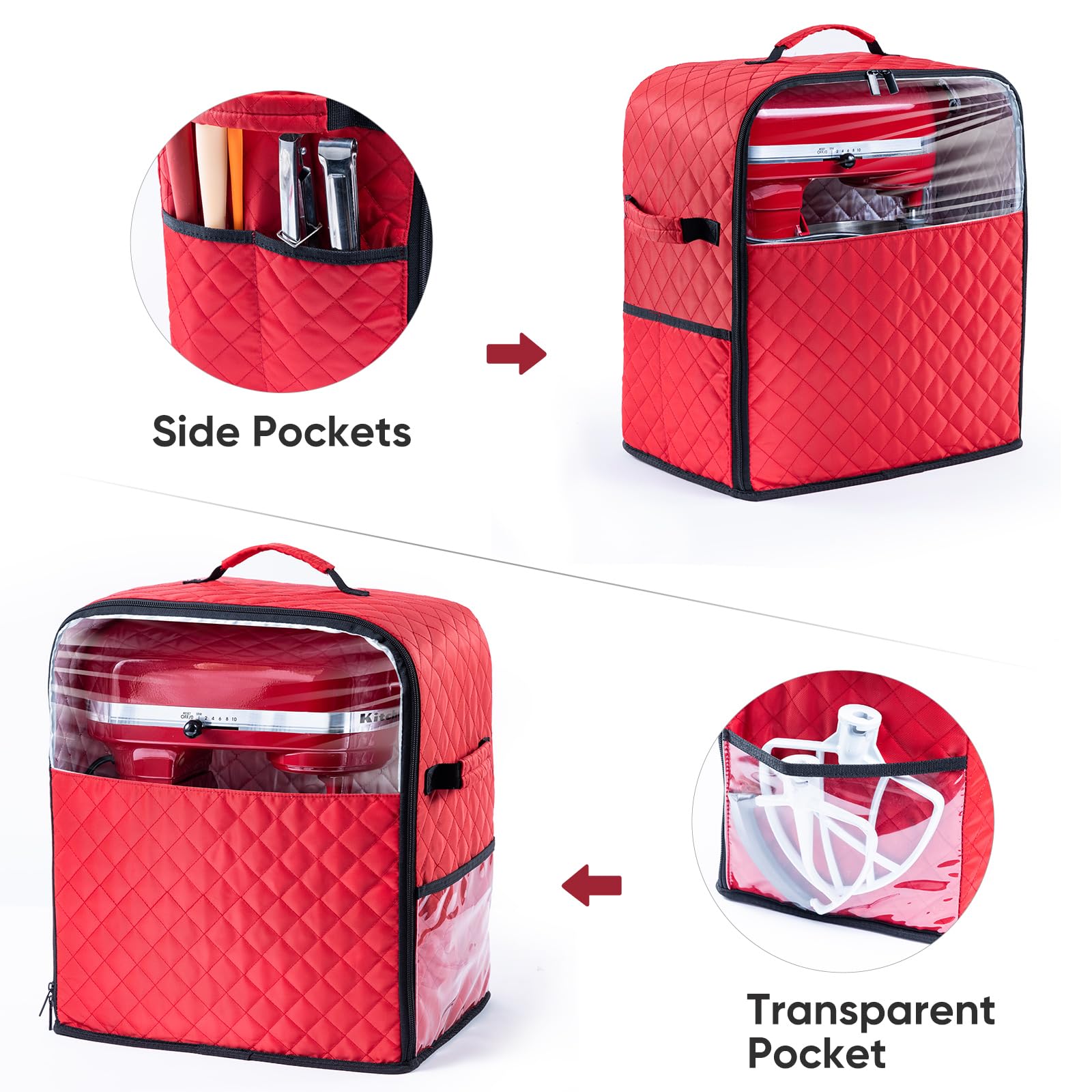 BagSprite bolsillos para accesorios, mantén todo a mano sin desorden.