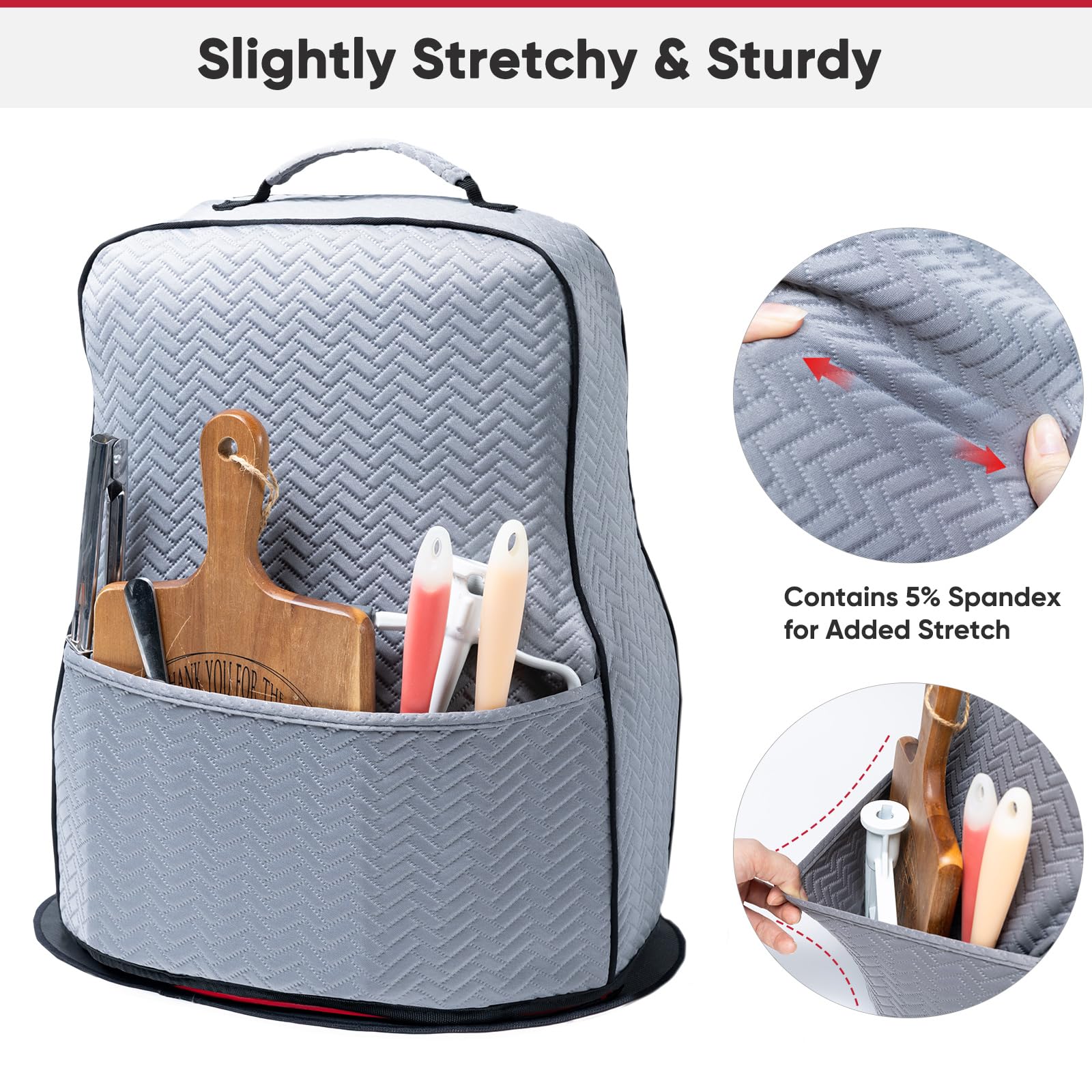 Tapizado acolchado BAGSPRITE con elastano para un ajuste cómodo.