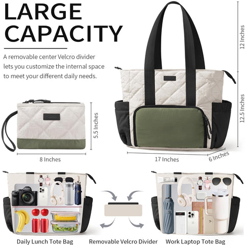 Bagstellar bolso portátil aislado para portátil y comida, ideal para movilidad diaria.